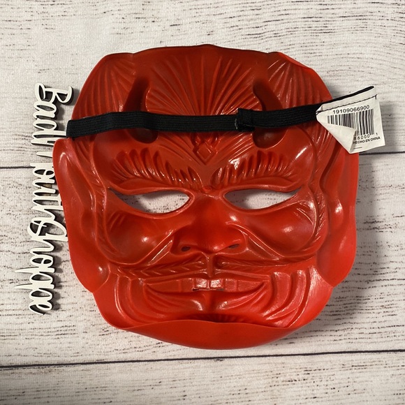 *Halloween Devil Satan Scary Rubber Costume Mask - Picture 3 of 4